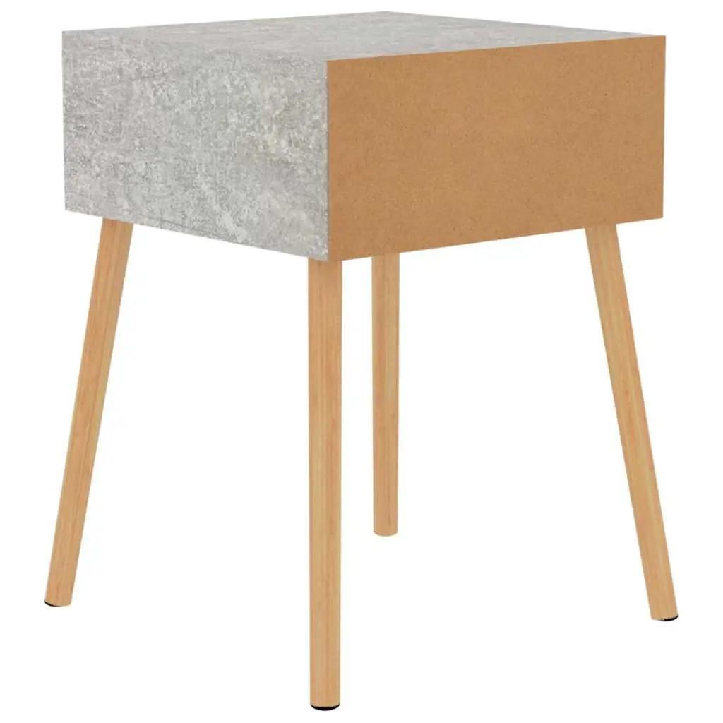 Bedside Cabinets 2 pcs Grey 40x40x56 cm Engineered Wood Side Table Nightstand
