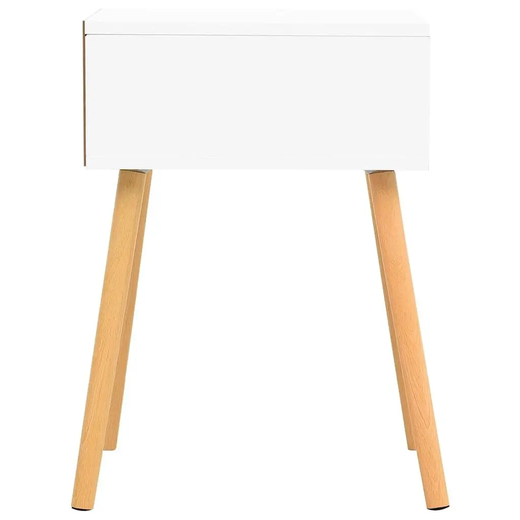 White & Sonoma Oak Bedside Cabinet for Bedroom Needs