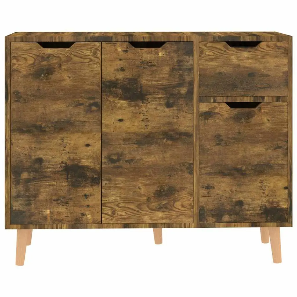 Sideboard Storage Cabinet Engineered Wood Brown Living Room Buffet Cupboard