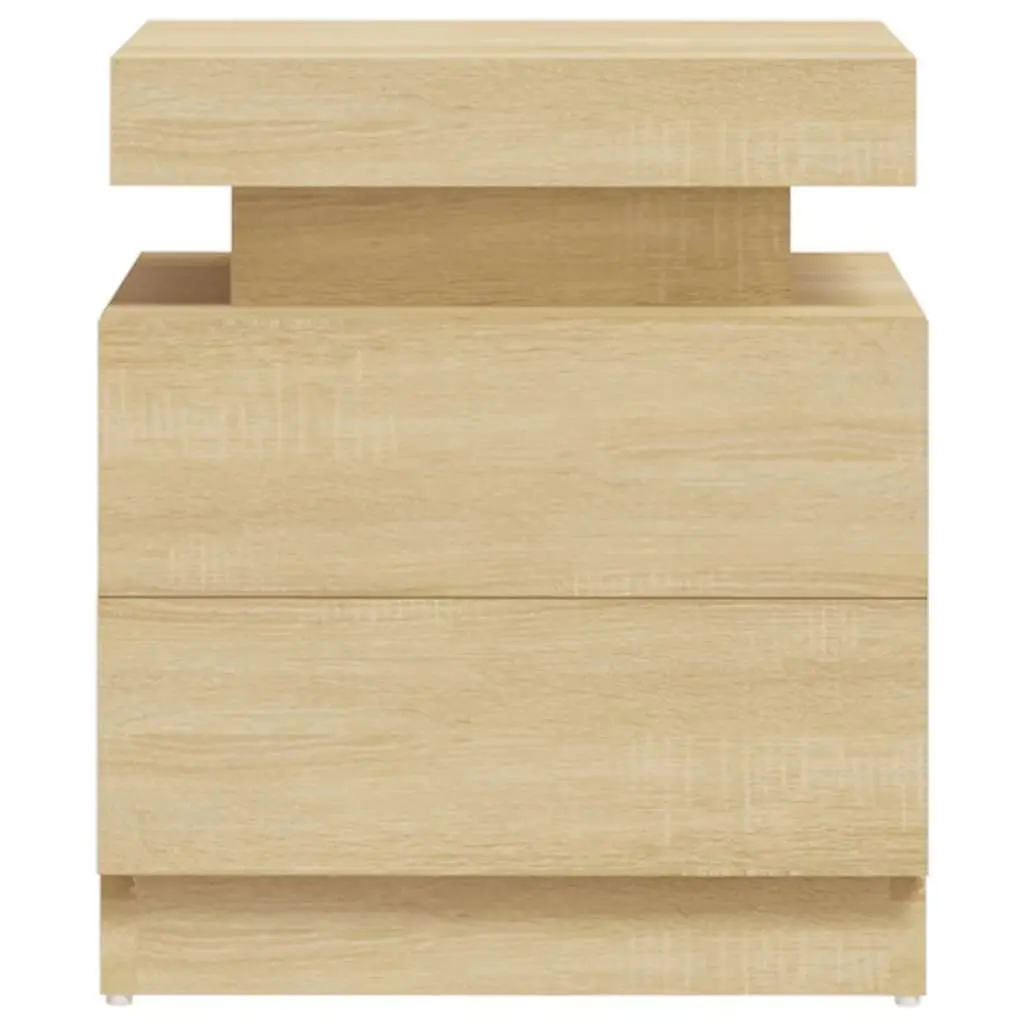 Bedside Table Engineered Wood Brown 45x35x52 cm
