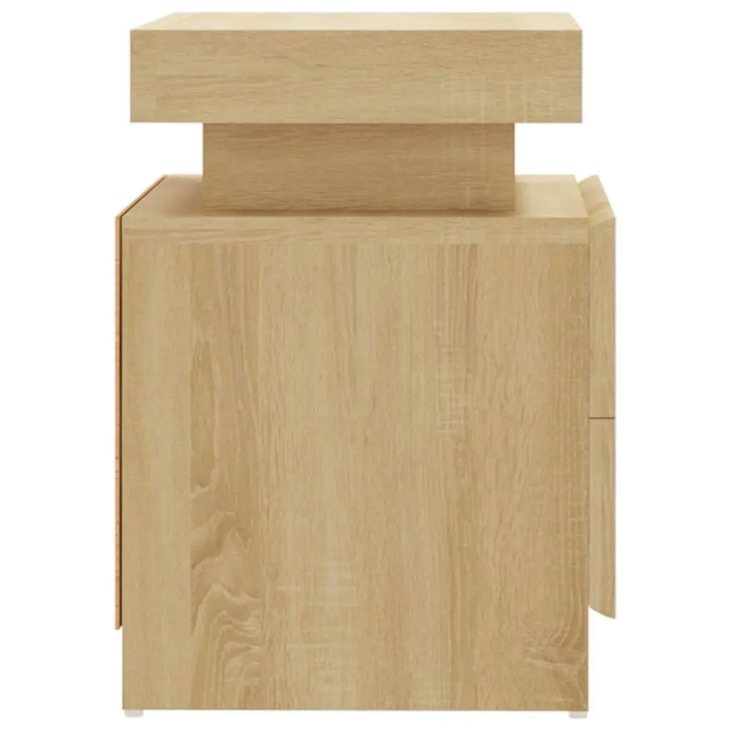 Bedside Table Engineered Wood Brown 45x35x52 cm