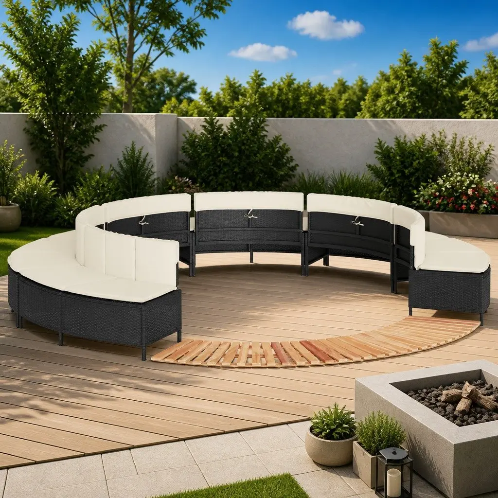 Modular Hot Tub Surround for Outdoor Use