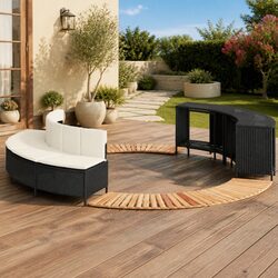 Functional Hot Tub Surround with Bench and Storage Racks