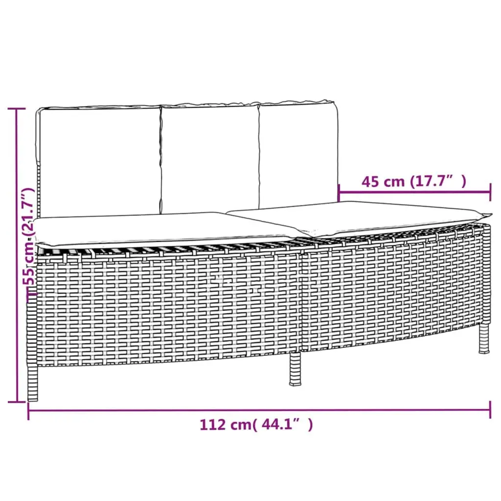 Hot Tub Surround Grey Poly Rattan Wood Acacia Modular Spa Step Cushions