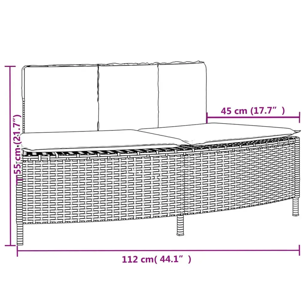 Hot Tub Surround PE Rattan Acacia Wood Step Grey Outdoor Storage Bench