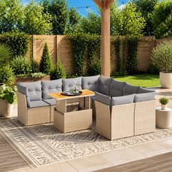 Versatile 9 Piece Garden Sofa for Any Outdoor Use