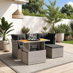 Practical 6-Piece Garden Sofa Set for Your Home
