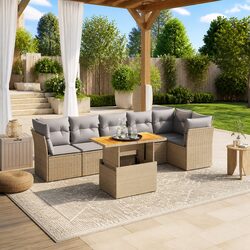 Practical 7 Piece Garden Sofa Set for Any Outdoor Occasion