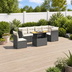 Versatile 7 Piece Garden Sofa Set for Home Use