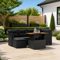 Practical 7 Piece Garden Sofa Set for Relaxation Outdoors