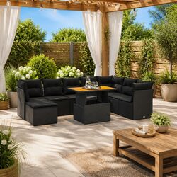 Ideal 9 Piece Garden Sofa Set for Various Outdoor Spaces