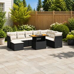 Versatile 9-Piece Garden Sofa Set for Outdoor Use