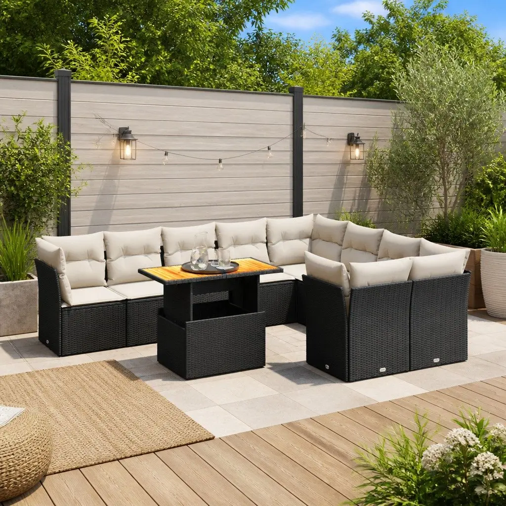 10 Piece Outdoor Sofa Set for Relaxation