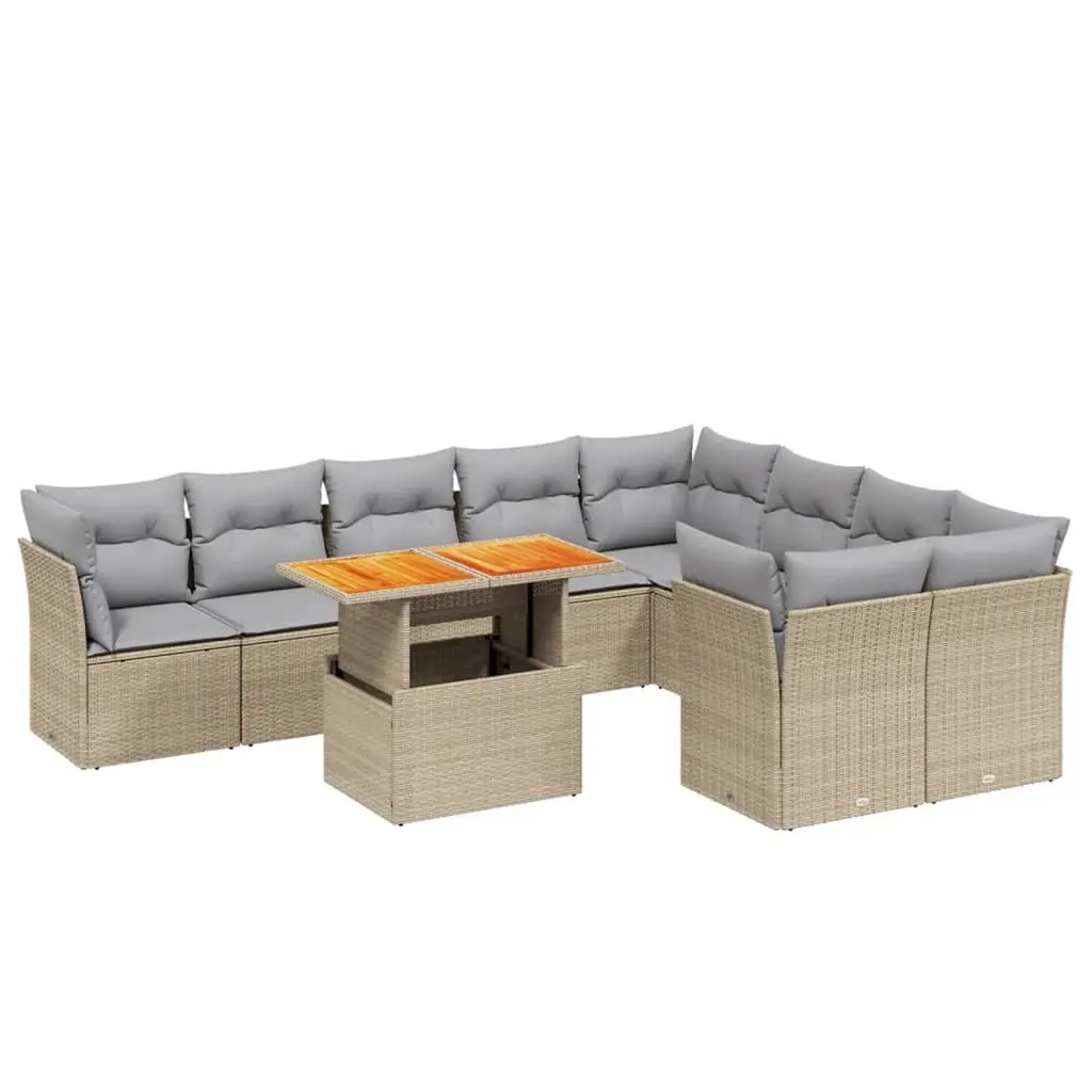 Outdoor 10-Piece Sofa Set for Relaxing or Entertaining