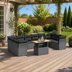 Perfect for Family Gatherings: 11 Piece Outdoor Sofa Set