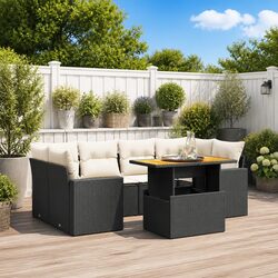Practical 7 Piece Outdoor Sofa Set for Home Use
