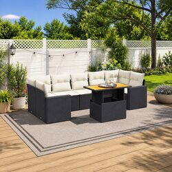 Practical 8-Piece Garden Sofa Set for Various Outdoor Uses