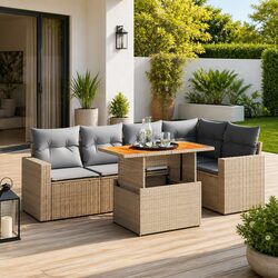 Versatile 6-Piece Outdoor Sofa Set for Any Space