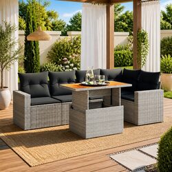 Practical 6-Piece Garden Sofa Set for Your Outdoor Living