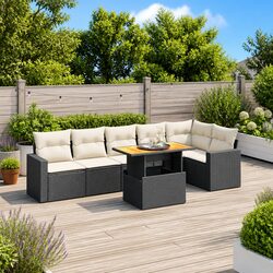 Practical 7 Piece Garden Sofa Set for Any Outdoor Area