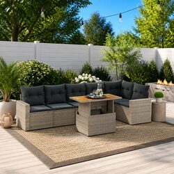 Practical 7 Piece Garden Sofa Set for Your Home