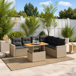 Versatile 7 Piece Garden Sofa Set for Your Patio