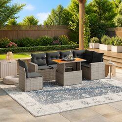 7 Piece Garden Sofa Set: Practical for Outdoor Gatherings