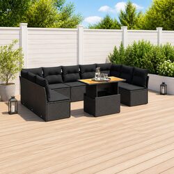 Practical 10 Piece Outdoor Sofa Set for Your Home