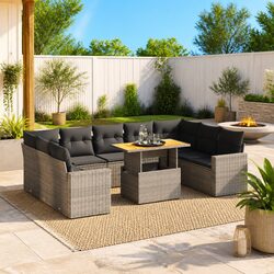 Versatile 10-Piece Garden Sofa Set for Any Outdoor Space