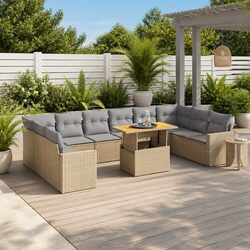 Practical 11-Piece Garden Sofa Set for Relaxing Outdoors