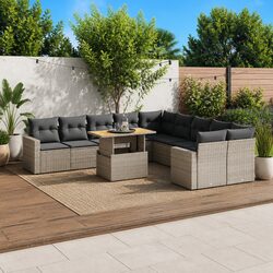 Versatile 11-Piece Garden Sofa Set for Your Patio