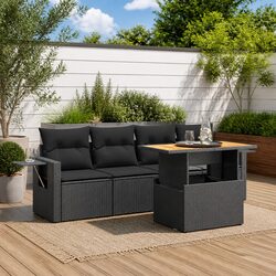 Practical 5 Piece Garden Sofa Set for Your Outdoor Space