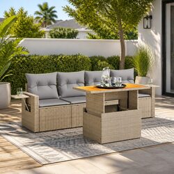 Practical 5 Piece Garden Sofa Set for Outdoor Relaxation