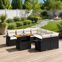 Practical 9-Piece Garden Sofa Set for Outdoor Use