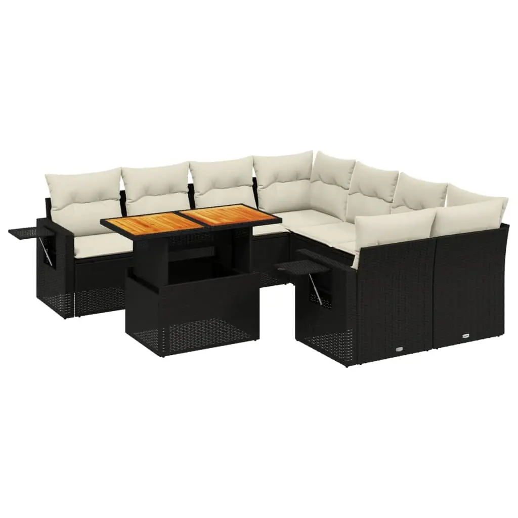 9-Piece Garden Sofa Set for Outdoor Use