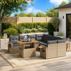 Practical 9 Piece Sofa Set for Your Outdoor Setting