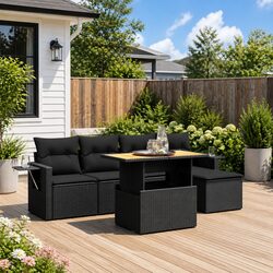 Practical 6 Piece Garden Sofa Set for Your Outdoor Needs