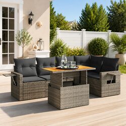 Versatile 6 Piece Outdoor Sofa Set for Various Spaces
