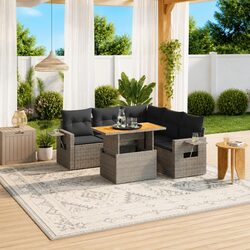 Versatile 6-Piece Garden Sofa Set for Any Outdoor Area