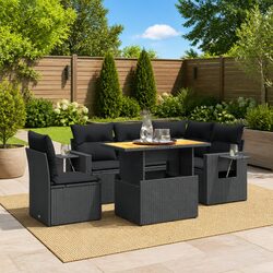 Practical 6-Piece Garden Sofa Set for Outdoor Gatherings