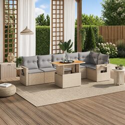 Practical 7 Piece Garden Sofa Set for Your Outdoor Needs