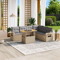 Practical 7-Piece Outdoor Sofa Set for Your Garden
