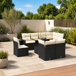 Versatile 9 Piece Sofa Set for Your Outdoor Space