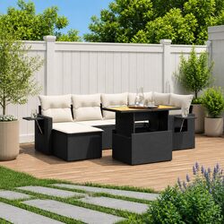 Versatile 7 Piece Garden Sofa Set for Outdoor Comfort