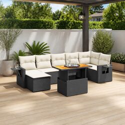 Versatile 8 Piece Modular Sofa Set for Gardens and Patios