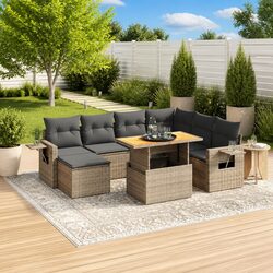 Practical 8-Piece Outdoor Sofa Set for Versatile Use