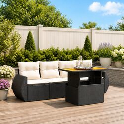 5 Piece Modular Garden Sofa Set for Outdoor Relaxation