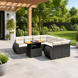9 Piece Outdoor Sofa Set for Comfortable Family Gatherings