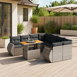 Versatile 9-Piece Outdoor Sofa Set for All Spaces