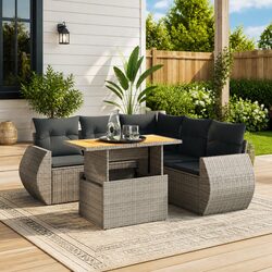 Versatile 6-Piece Sofa Set for Any Outdoor Setting